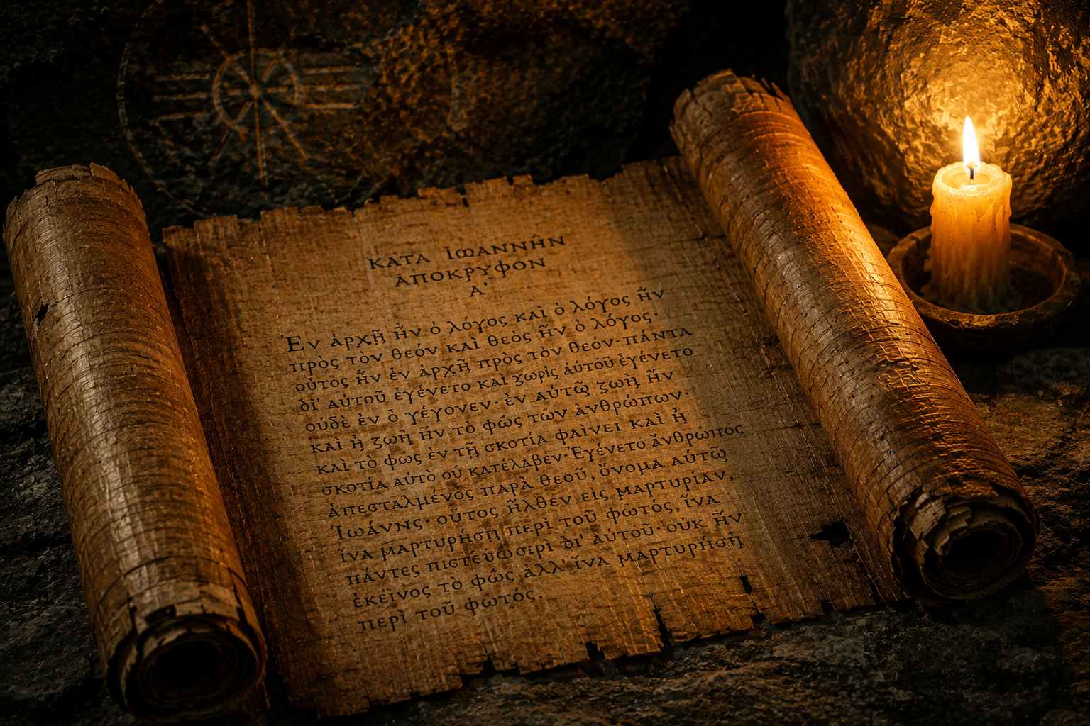 Ancient Papyrus Scroll